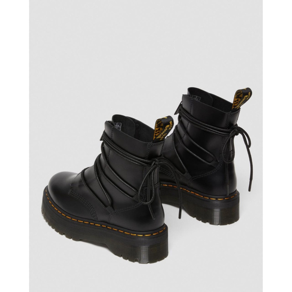 NWT Dr. Martens JARRICK II LACED LEATHER PLATFORM BOOTS Black EU size 38 - Picture 3 of 14